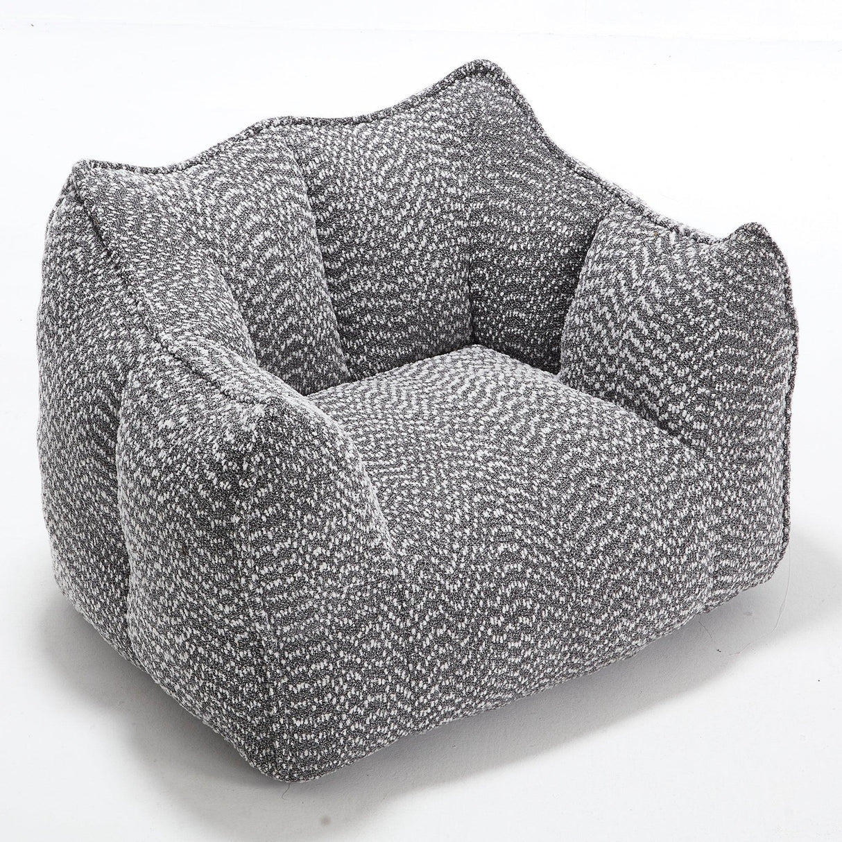 Chenille Bean Bag Chair With Resilient Foam - Omega Lifestyles