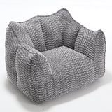Chenille Bean Bag Chair With Resilient Foam - Omega Lifestyles
