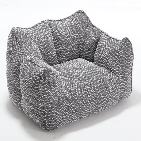 Chenille Bean Bag Chair With Resilient Foam - Omega Lifestyles