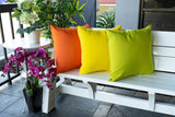 Outdoor Water-Resistant Orange 20x20 Polyester Pillow - Omega Lifestyles