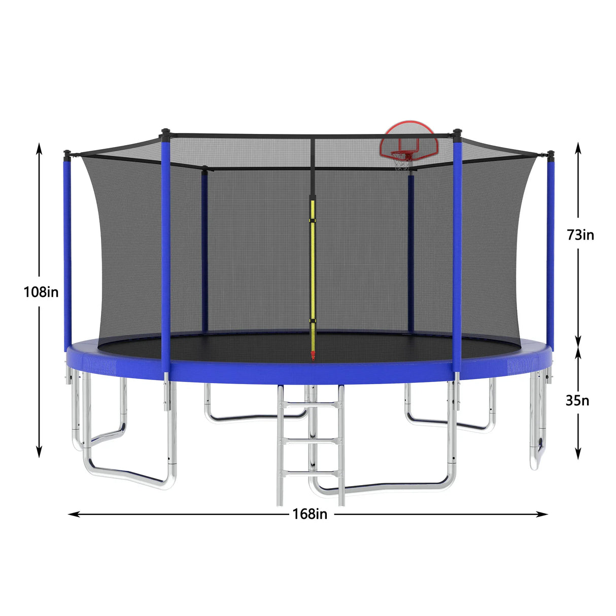 14FT Outdoor Kids Trampoline With Safety Enclosure Net - Omega Lifestyles