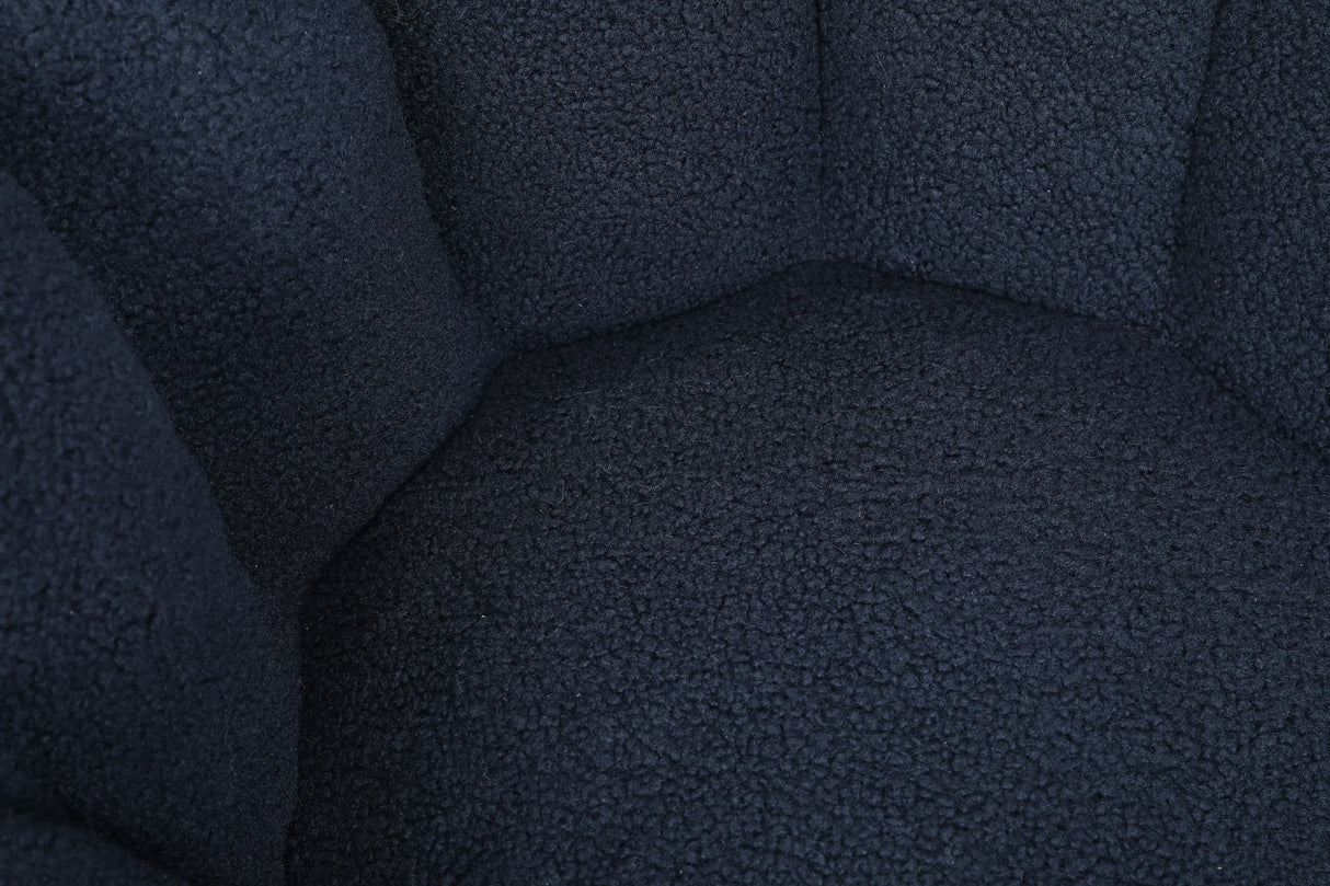 Plush Teddy Fabric Ergonomic Foam Filled Bean Bag Chair - Omega Lifestyles