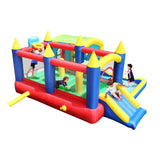 7-in-1 Inflatable Bounce House With Ball Pit Obstacles - Omega Lifestyles
