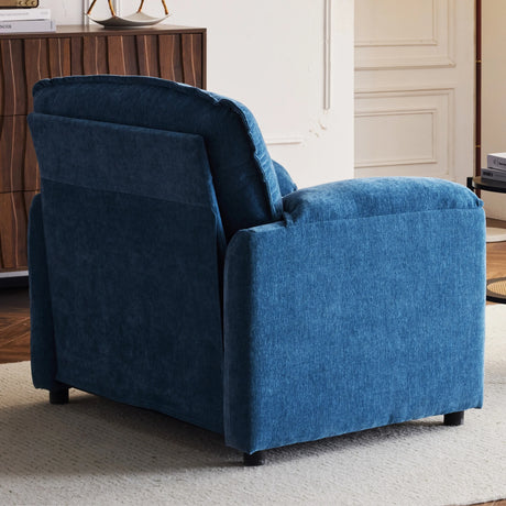 Oversized Chenille Lounge Chair With Thick Cushions - Omega Lifestyles