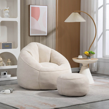 Microfiber Foam Filled Bedding Bean Bag Chair - Sleep Galleria