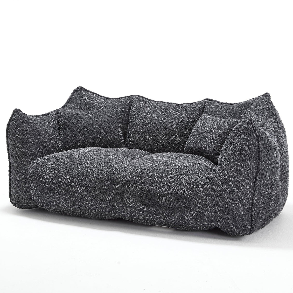 Dual Chenille Bean Bag Chair With High Resilience Foam - Omega Lifestyles