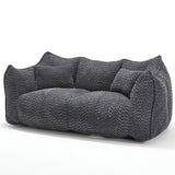 Dual Chenille Bean Bag Chair With High Resilience Foam - Omega Lifestyles