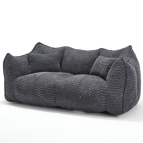 Dual Chenille Bean Bag Chair With High Resilience Foam - Omega Lifestyles