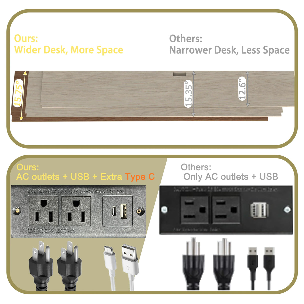 Full Over Twin Metal Bunk Bed With Desk Charging Station - Omega Lifestyles