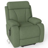 Power Lift Recliner Medium-Soft Snowflake Velvet Chair - Omega Lifestyles