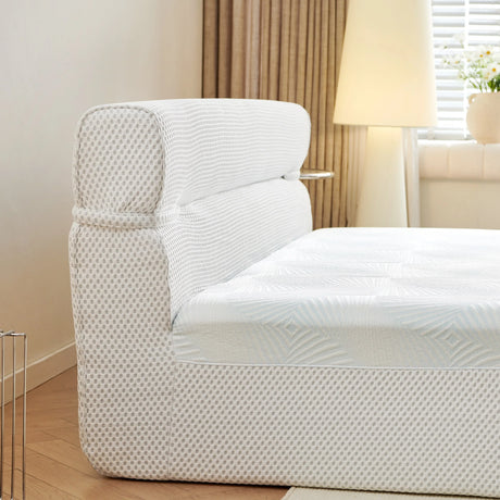 Queen Medium 15-Inch Cooling All-in-One Mattress Bed Frame - Omega Lifestyles