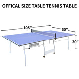 Competition Grade Foldable Indoor Table Tennis Table Set - Omega Lifestyles