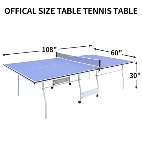 Competition Grade Foldable Indoor Table Tennis Table Set - Omega Lifestyles