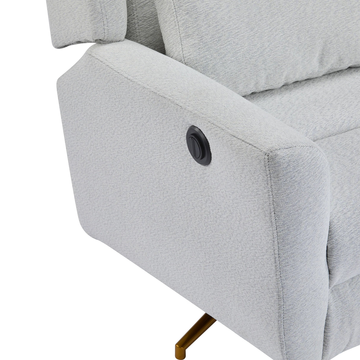 Power Upholstered 360-Degree Swivel Recliner Chair - Omega Lifestyles