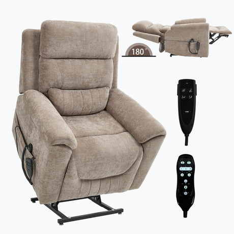 Dual Motor Power Lift Recliner Chair With Massage And Heat - Omega Lifestyles