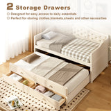 Twin Daybed With Pull-Out Trundle And Storage Drawers - Omega Lifestyles