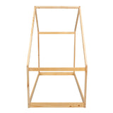 Twin Solid Wood Natural House Bed Frame - Omega Lifestyles