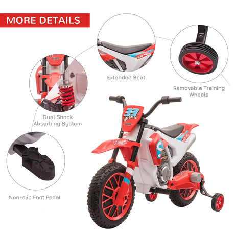 12V Battery-Powered Kids Electric Ride-On Motorcycle Bike - Omega Lifestyles