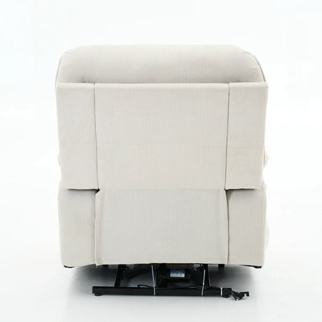 Ivory Remote-Controlled Heated Massage Assistive Recliner - Omega Lifestyles