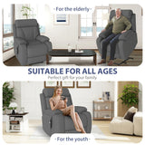 Power Lift Plush Snowflake Velvet Recliner Chair - Omega Lifestyles