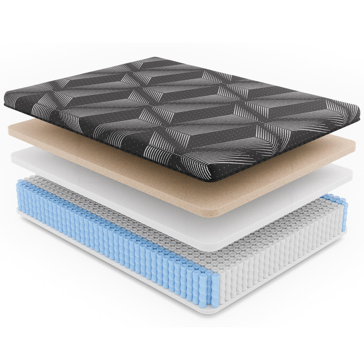 Medium 11-Inch Copper Cooling Hybrid Full Mattress - Omega Lifestyles