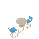 Three Piece Bar Table And Chairs Set With Storage - Omega Lifestyles