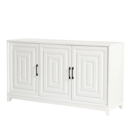 Modern White Particle Board MDF TV Stand Cabinet - Omega Lifestyles