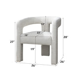 5-Piece Beige Espresso Boucle Synthetic Wood Dining Set - Omega Lifestyles