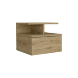 Modern Wall-Mounted Floating Nightstand With Drawer and Shelf - Omega Lifestyles