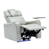 Modern PU Leather Power Recliner Chair With Bluetooth Speaker - Omega Lifestyles