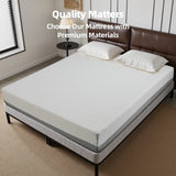 Medium 10-Inch Gel-Infused Zoned Support Foam Queen Mattress - Omega Lifestyles