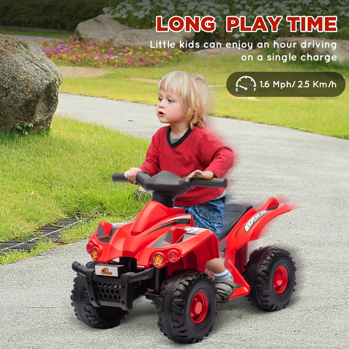 6V Battery-Powered Electric Kids Ride-On ATV Toy - Omega Lifestyles