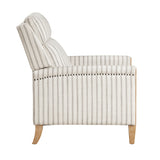 Classic Farmhouse Push-Back Reclining Fabric Upholstery Chair - Omega Lifestyles