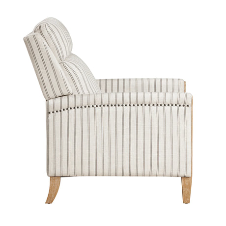 Classic Farmhouse Push-Back Reclining Fabric Upholstery Chair - Omega Lifestyles