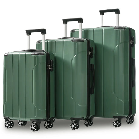 Set of 3 Lightweight Durable ABS Hard Shell Luggage - Omega Lifestyles