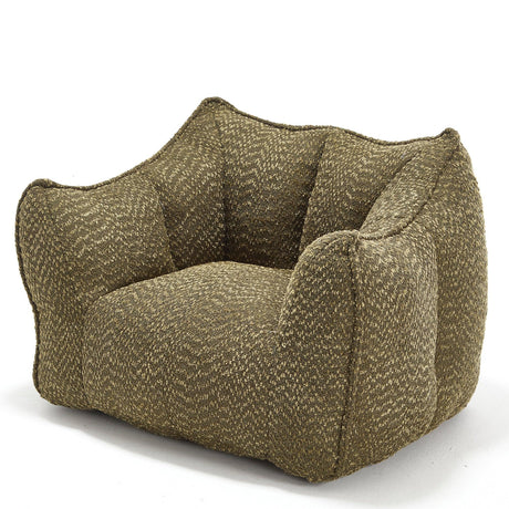 Chenille Bean Bag Chair With Resilient Foam - Omega Lifestyles