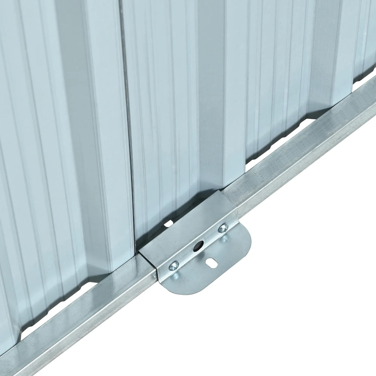 Heavy-Duty Galvanized Steel 6x8ft Outdoor Storage Shed - Omega Lifestyles