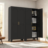 61-Inch Steel Storage Cabinet With Adjustable Shelves