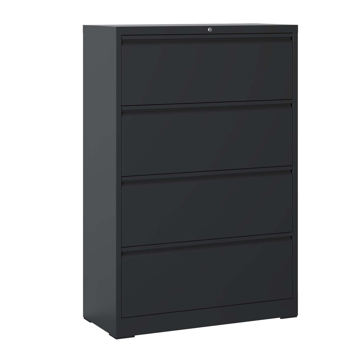 Modern 4-Drawer Steel Lateral File Cabinet With Lock
