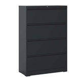Modern 4-Drawer Steel Lateral File Cabinet With Lock