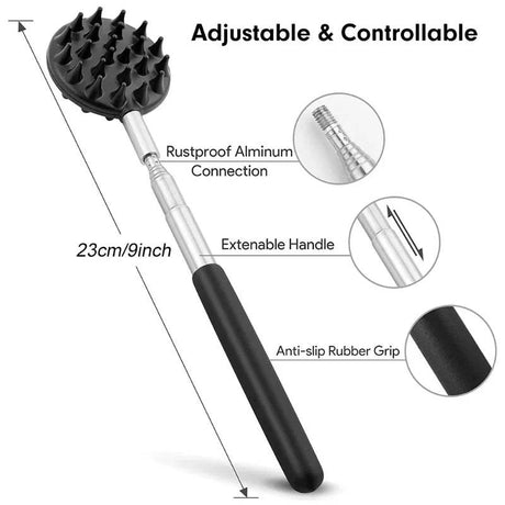 3-Piece Stainless Steel Telescopic Back Scratcher Set - Sleep Galleria