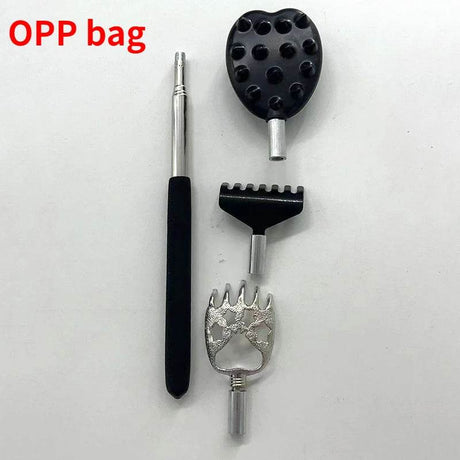 3-Piece Stainless Steel Telescopic Back Scratcher Set - Sleep Galleria