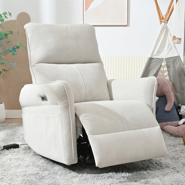 Power Swivel 270° Recliner Chair With Rocking Function