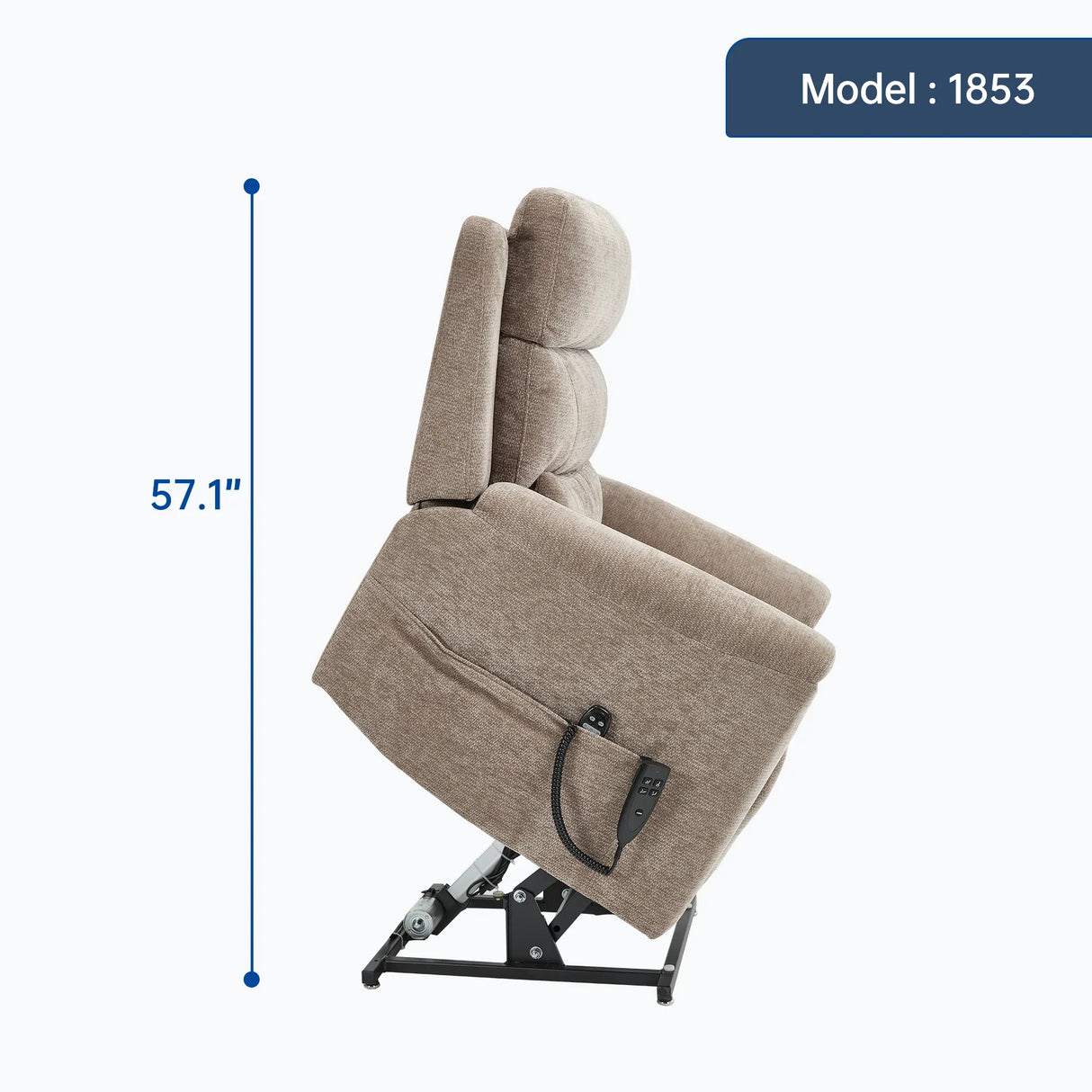 Dual Motor Power Lift Recliner Chair With Massage And Heat - Omega Lifestyles