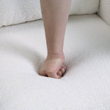 Set of 2 Sherpa Fabric Upholstered Accent Chairs - Omega Lifestyles