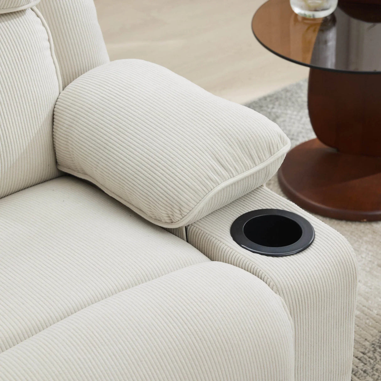 Ivory Remote-Controlled Heated Massage Assistive Recliner - Omega Lifestyles