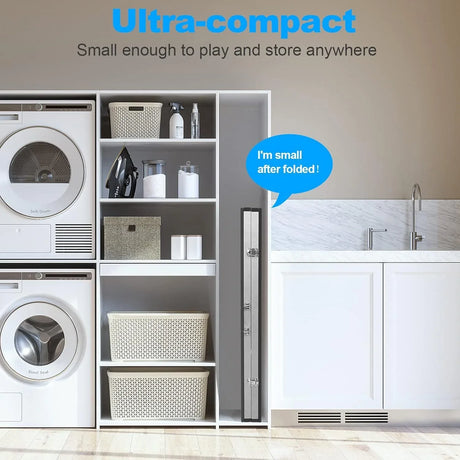 6-Foot Foldable Portable Blue Indoor Outdoor Ping Pong Table - Omega Lifestyles