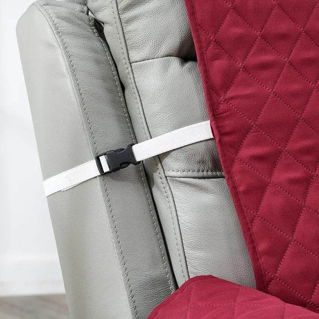 Anti-Slip Recliner Chair Cover Solid Color Quilted Seat Slipcover Anti-Wear Relax Armchair Coushion for Living Room Home