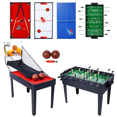 5-in-1 Convertible Indoor Sports Game Table with Accessories - Omega Lifestyles