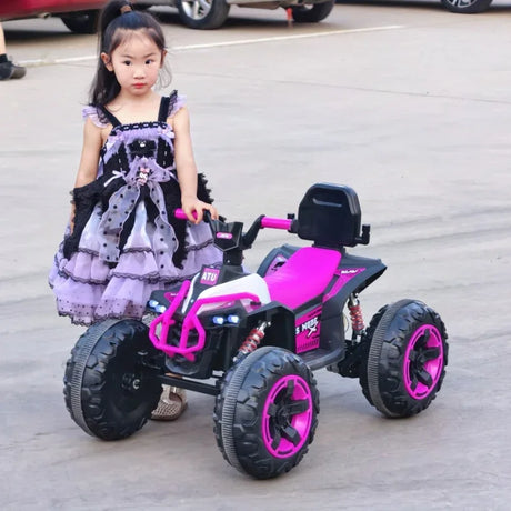 12V Kids Electric Ride On ATV With Bluetooth Lights - Omega Lifestyles